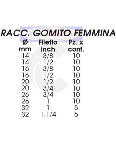 TERMINALE GOMITO F 16x1/2 