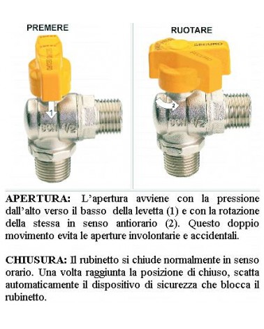 VALVOL SQ GAS 1/2MM SECURO