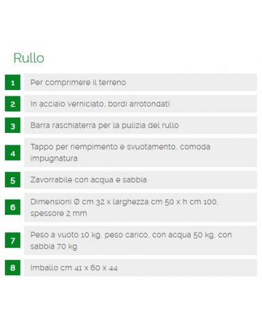 RULLO X GIARDINO diametro 32 L50CM