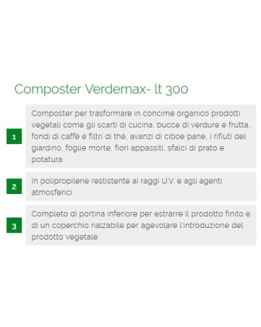 COMPOSTER VERDEMAX 300 LT 