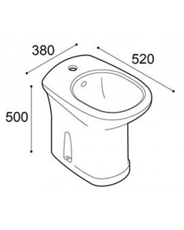 BIDET CASUAL    38X52XH50 