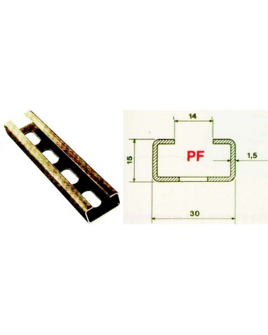 PROFIL. ZINC 2MT 30X15X1,5