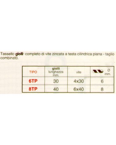 TASSELLO GIOLLI C/VIT  8TP