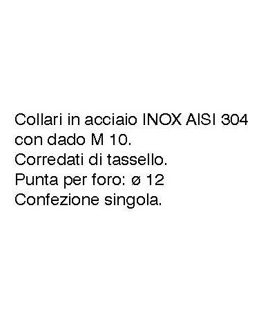 COLLARE INOX C/TASS. diametro 160 