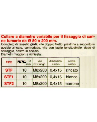 COLLARE A STAFFA BCO 8x200