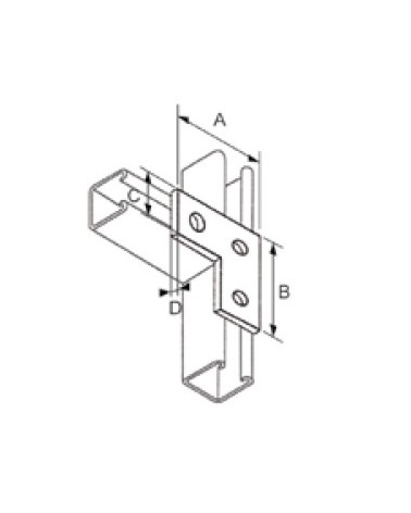 PIASTRA A "L" 90X90X40 PSP