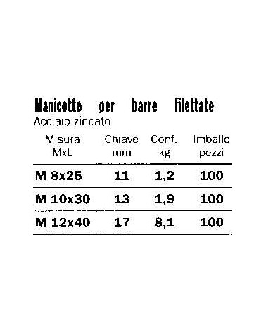 MANICOTTO X BARR FIL VM12Z