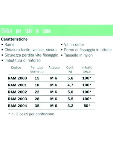 COLLARE RAME          diametro  35