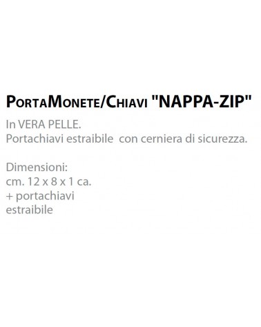 PORTAMONETE NAPPA NERO 6PZ