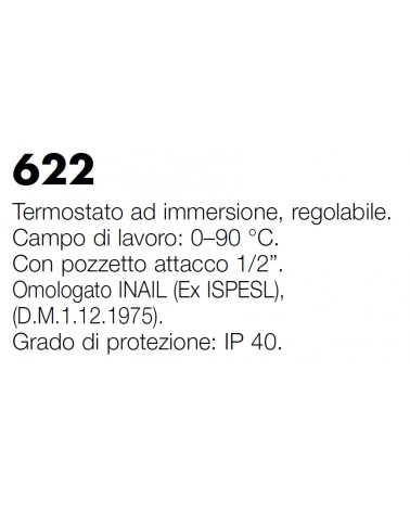 TERMOST IMMERS. 0-90? 1/2M