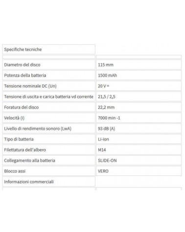 SMERIGL 20V CON 1BAT+CARIC