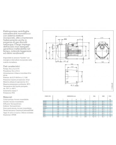 ELETTROPOMPA  BGM 11 AUTOA