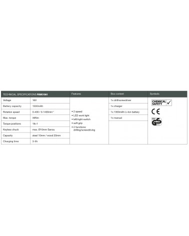 TRAPANO AVVITAT 16V LI-ION