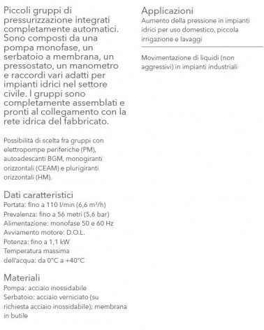 ELETTROPOMPA C/KIT SF BGM5