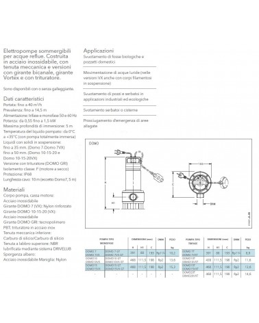 ELETTROPOMPA DOMO 7VX IMME