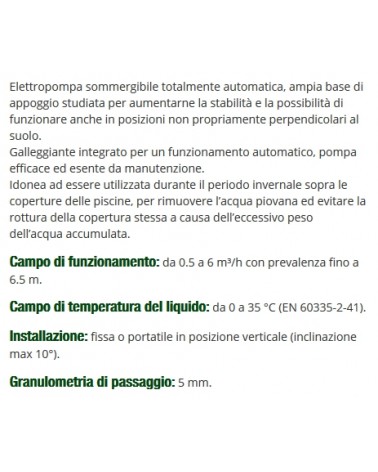 POMPA X COPERTURE PISCINE 