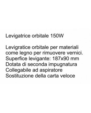 LEVIGATRICE ORBITALE 135W 