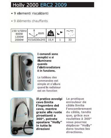 RADIATORE OLIO 9ELEM 2000W