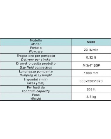 POMPA MANUALE 23LT/M      