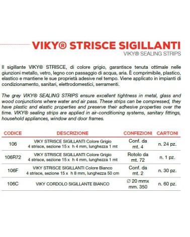 STRISCE VIKY 4 DA 1MTX15MM