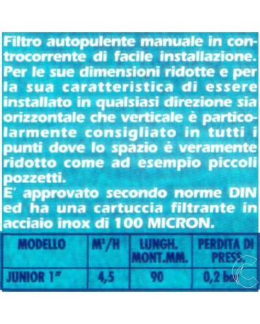 FILTRO JUNIOR AUTOP.OTT. 1