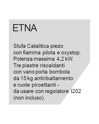 STUFA GAS INFRAR ETNA 4.2K