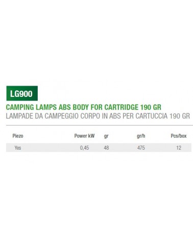 LAMPADA CAMPEGG LG900 PIEZ