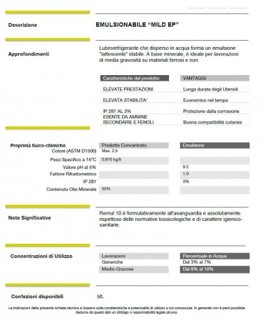 OLIO EMULSIONAN REMUL10 5L