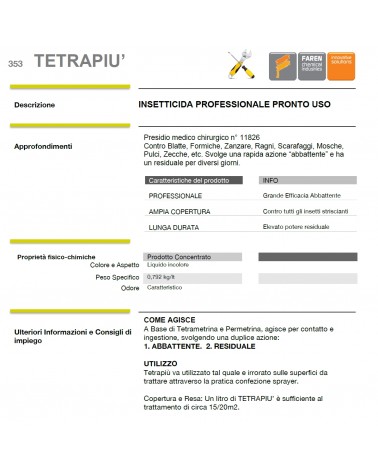 TETRAPIU'INSETTIC DOMES 1L