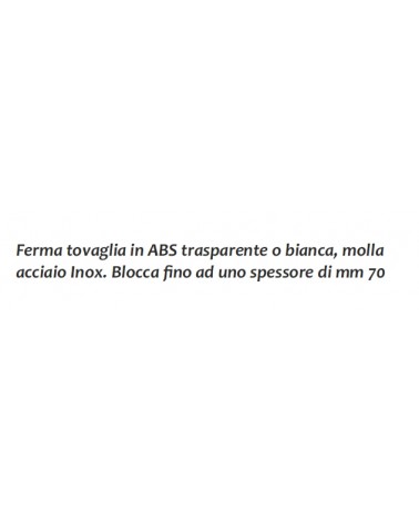 FERMATOVAGLIA ABS 50PZ BIA