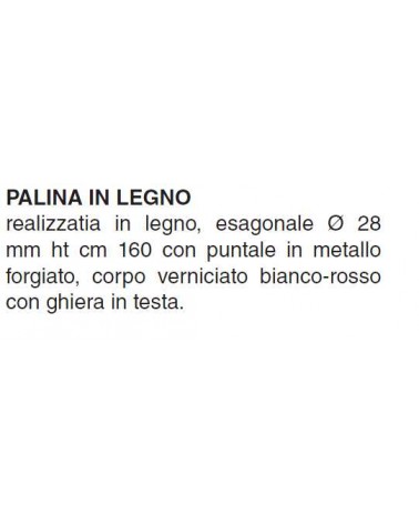 PALINE GEOD LEGNO diametro 28 H160