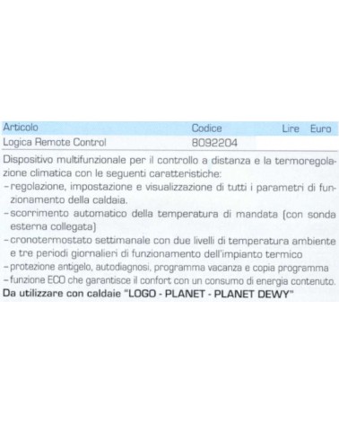 LOGICA REMOTE CONTROL PLAN