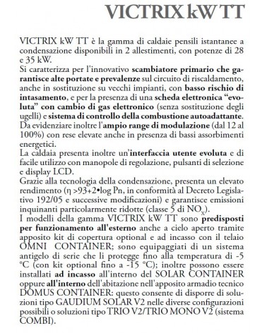 CALDAIA VICTRIX 28 KW TT  