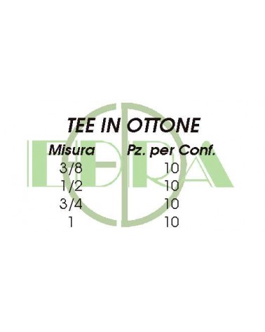 TEE CROMATO OTTONE 3/8    