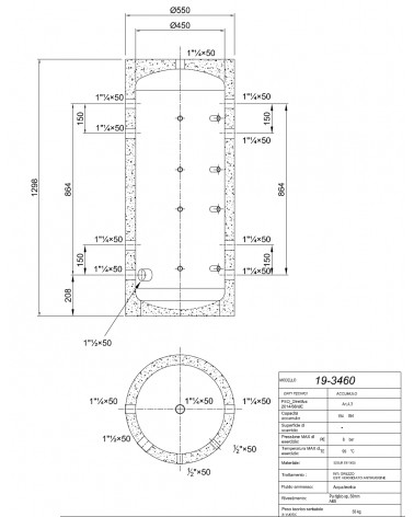 VOLANO TERM.200LT 8A 1.1/4