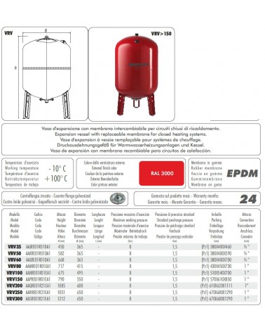 VASO ESPAN RISC VRV-200 1"