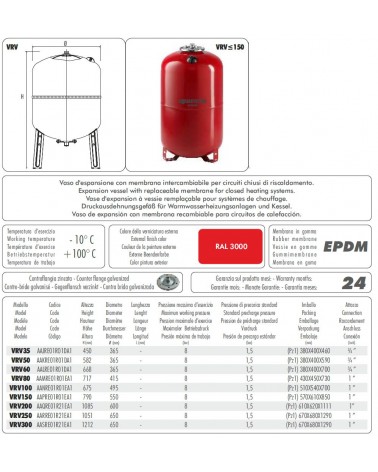 VASO ESPANS RISC VRV-80 1"