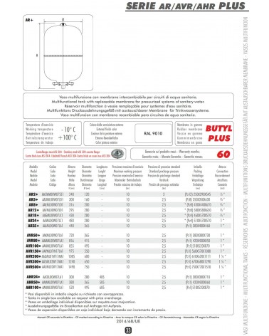 VASO MULTIF 24L 1"FLA MEMB