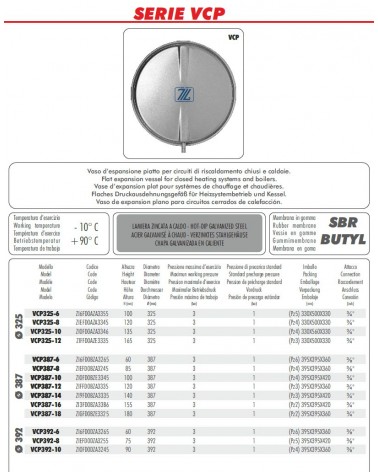 VASO ARIST 392 H7,5 8L 3/8