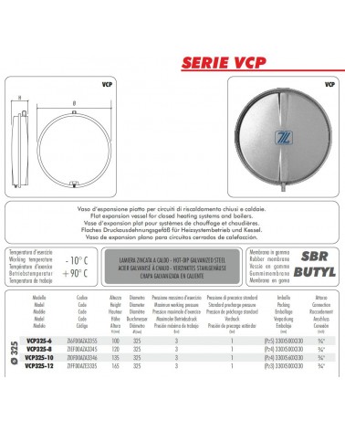 VASO RISC D325 6LT 3/4 H10