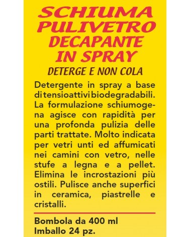 SCHIUMA PULIVETRO SPRAY400