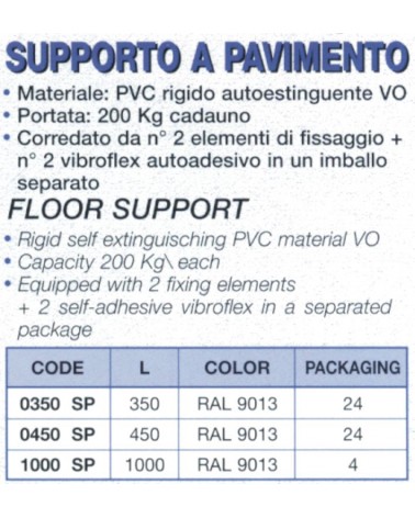 SUPPORTO PAVI 350mm AVORIO