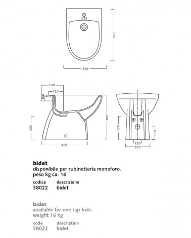 BIDET MONOF.SELNOVA PRO BI