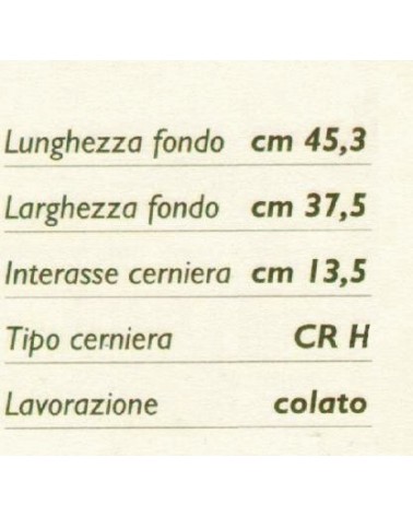 SEDILE UNI COLATO BIA C/CR