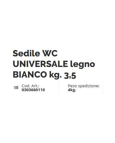 SEDILE UNIV LEGNO KG 3.3 B