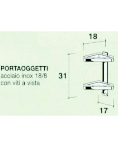 PORTA OGGETTI ANG 2P  CROM