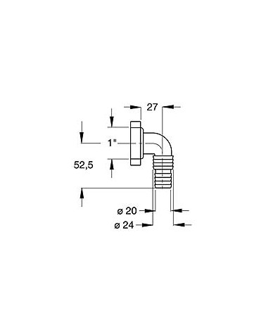 CURVA SCAR LAVATR C/BAT 1"