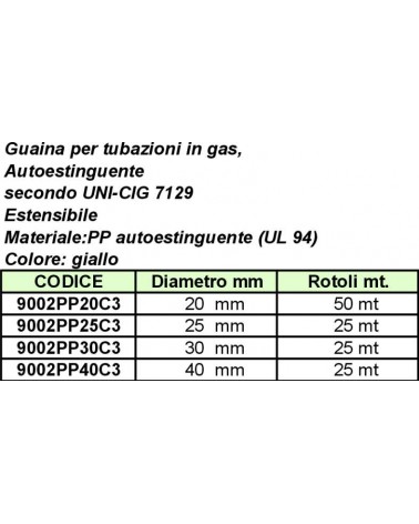 GUAINA BISMAGIKA 25MT diametro  25