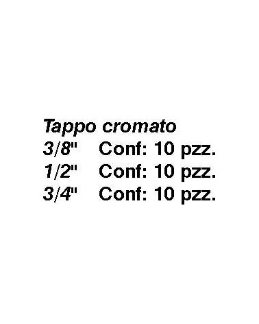 TAPPO MASCHIO CROMATO 3/8 