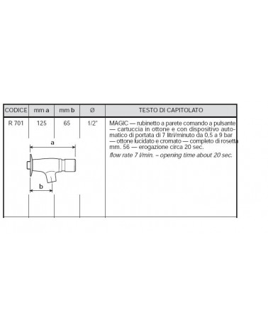 RUBIN TEMP C/PULSANTE  1/2